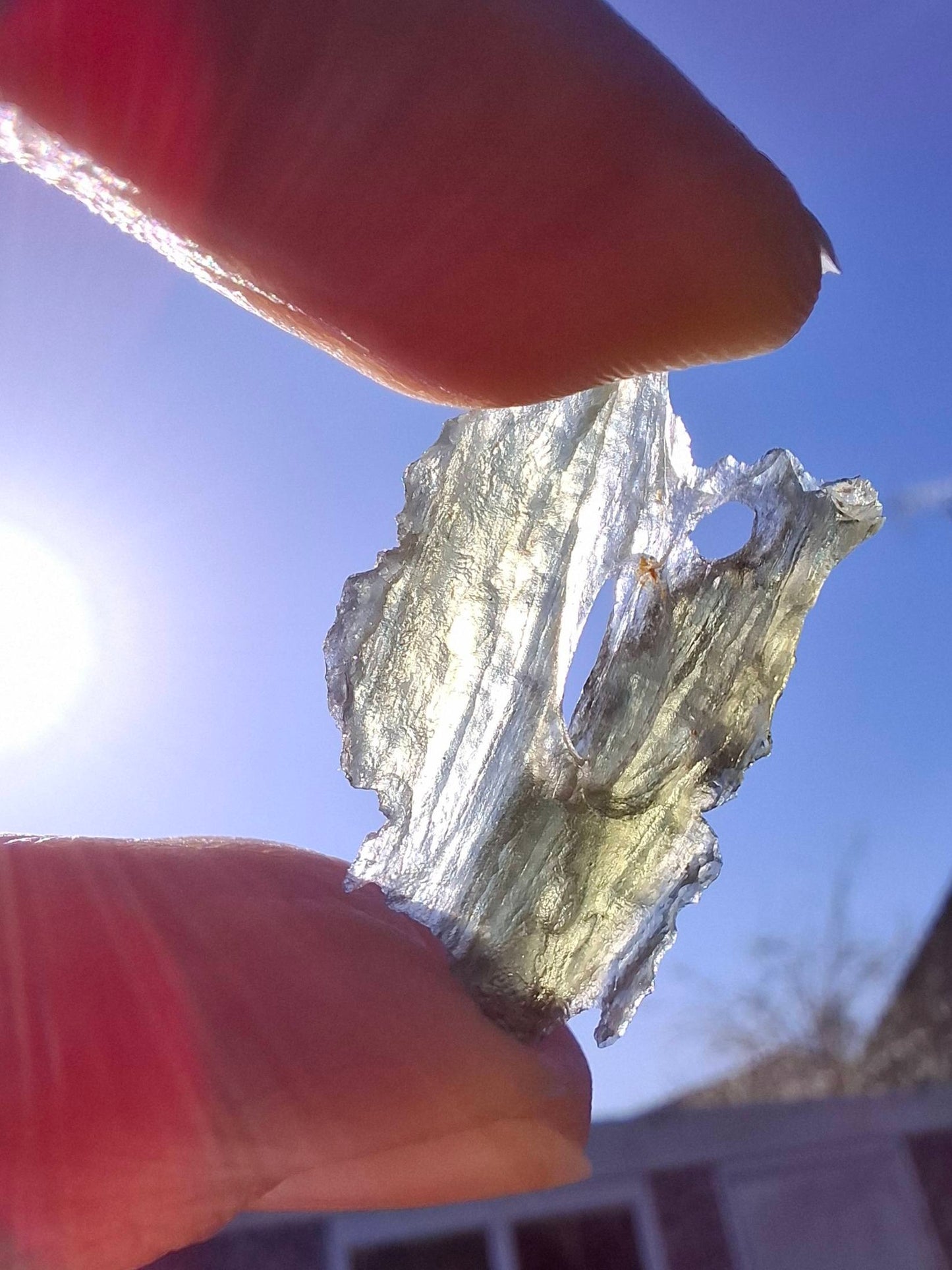 Moldavite Piece, JAKULE, 1.46g, Tektite (Ref: 1361)