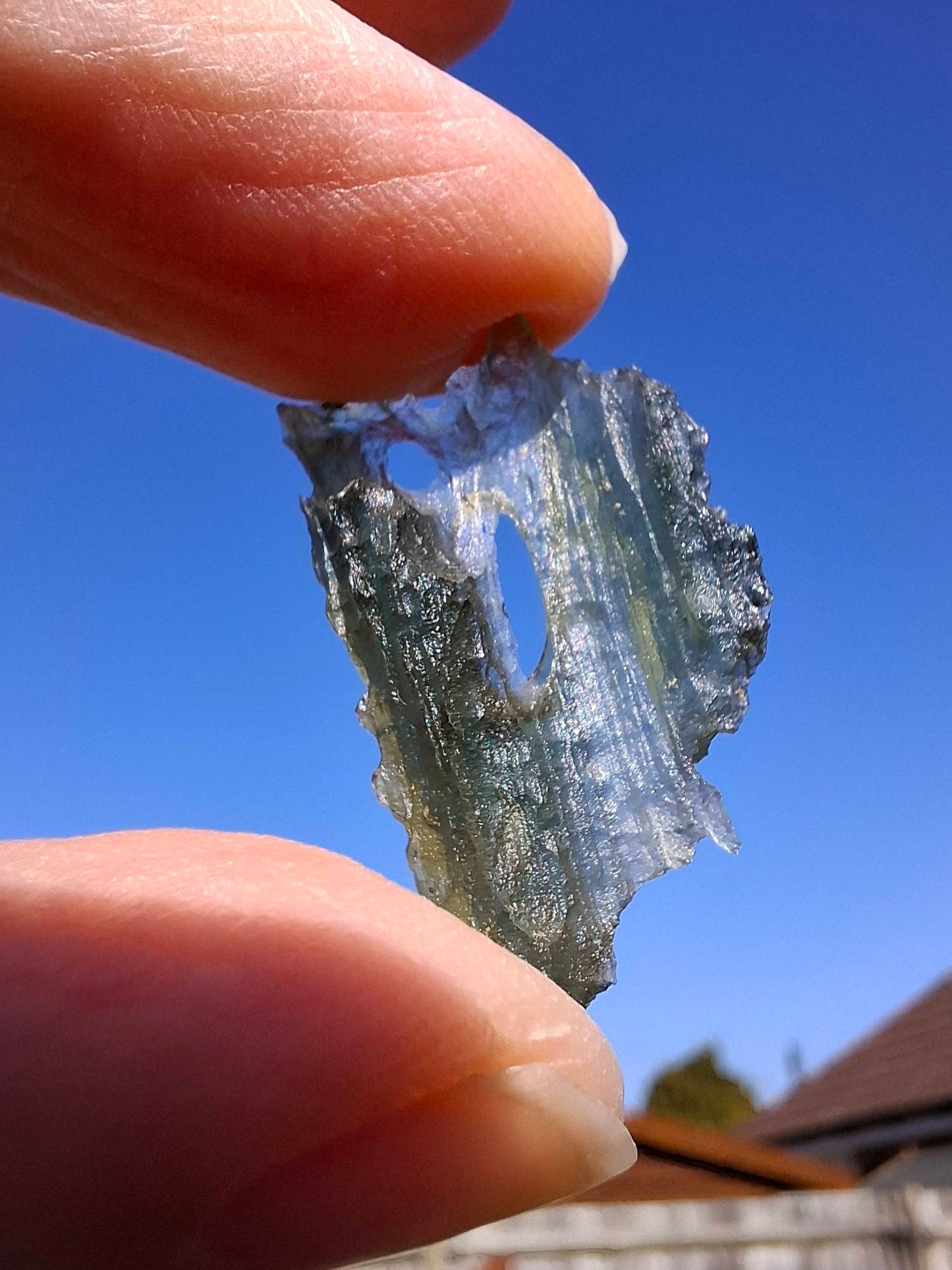 Moldavite Piece, JAKULE, 1.46g, Tektite (Ref: 1361)
