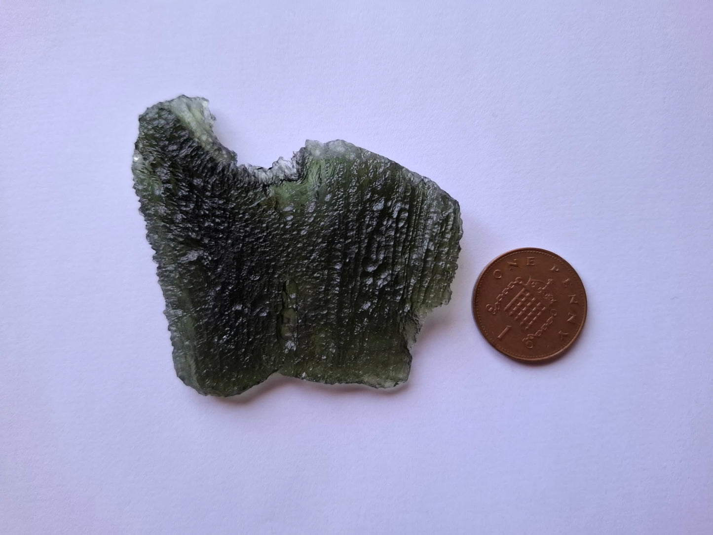 Moldavite Piece, ANGEL CHIME, CHLUM MAROUSKOVO POLE, 23.61g, Tektite (Ref: 1165)