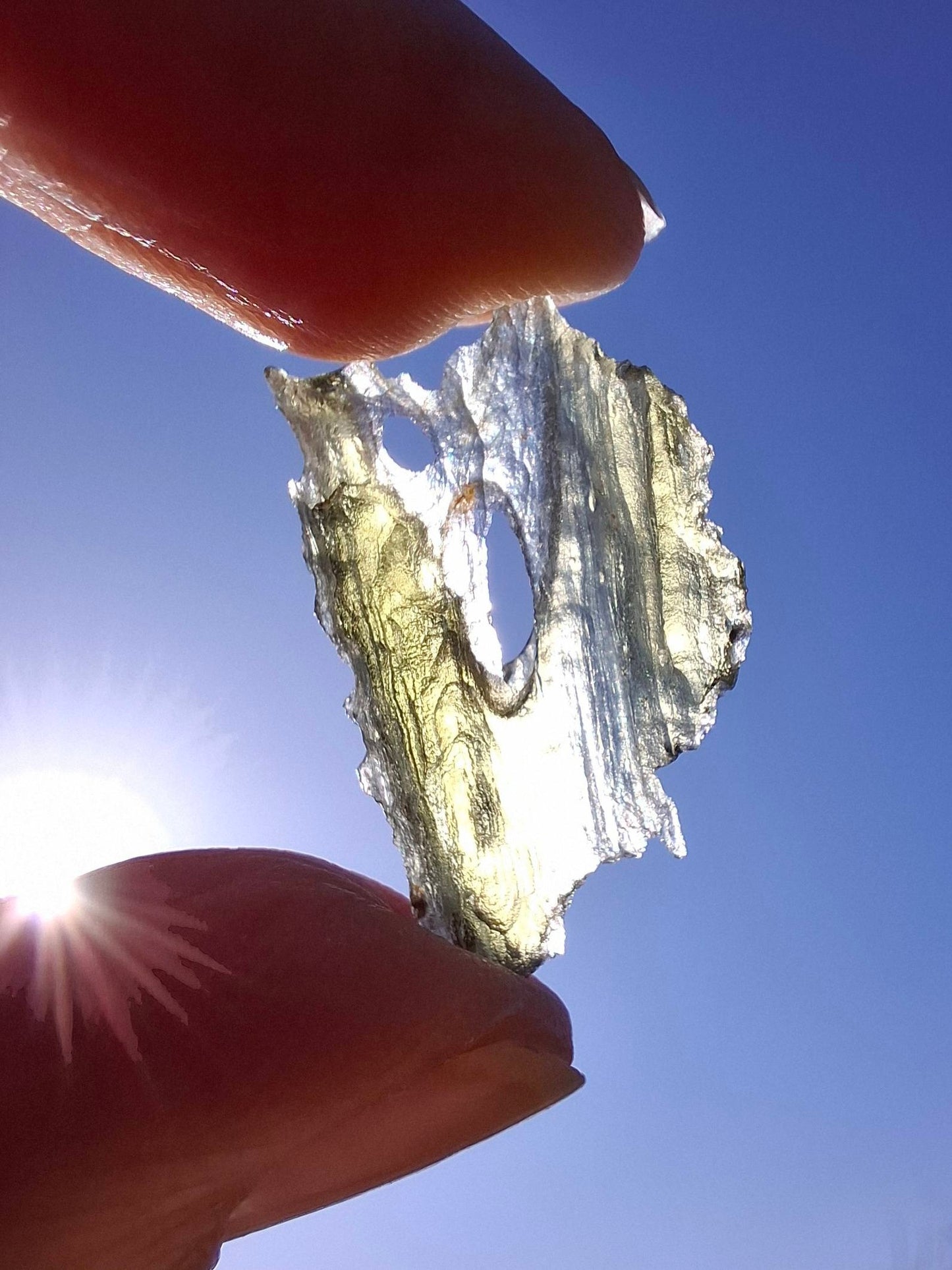 Moldavite Piece, JAKULE, 1.46g, Tektite (Ref: 1361)