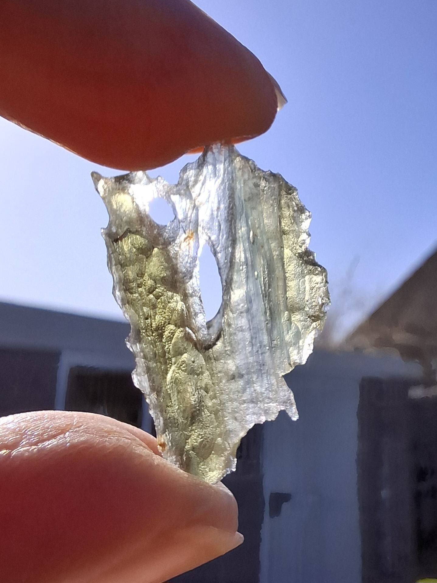 Moldavite Piece, JAKULE, 1.46g, Tektite (Ref: 1361)
