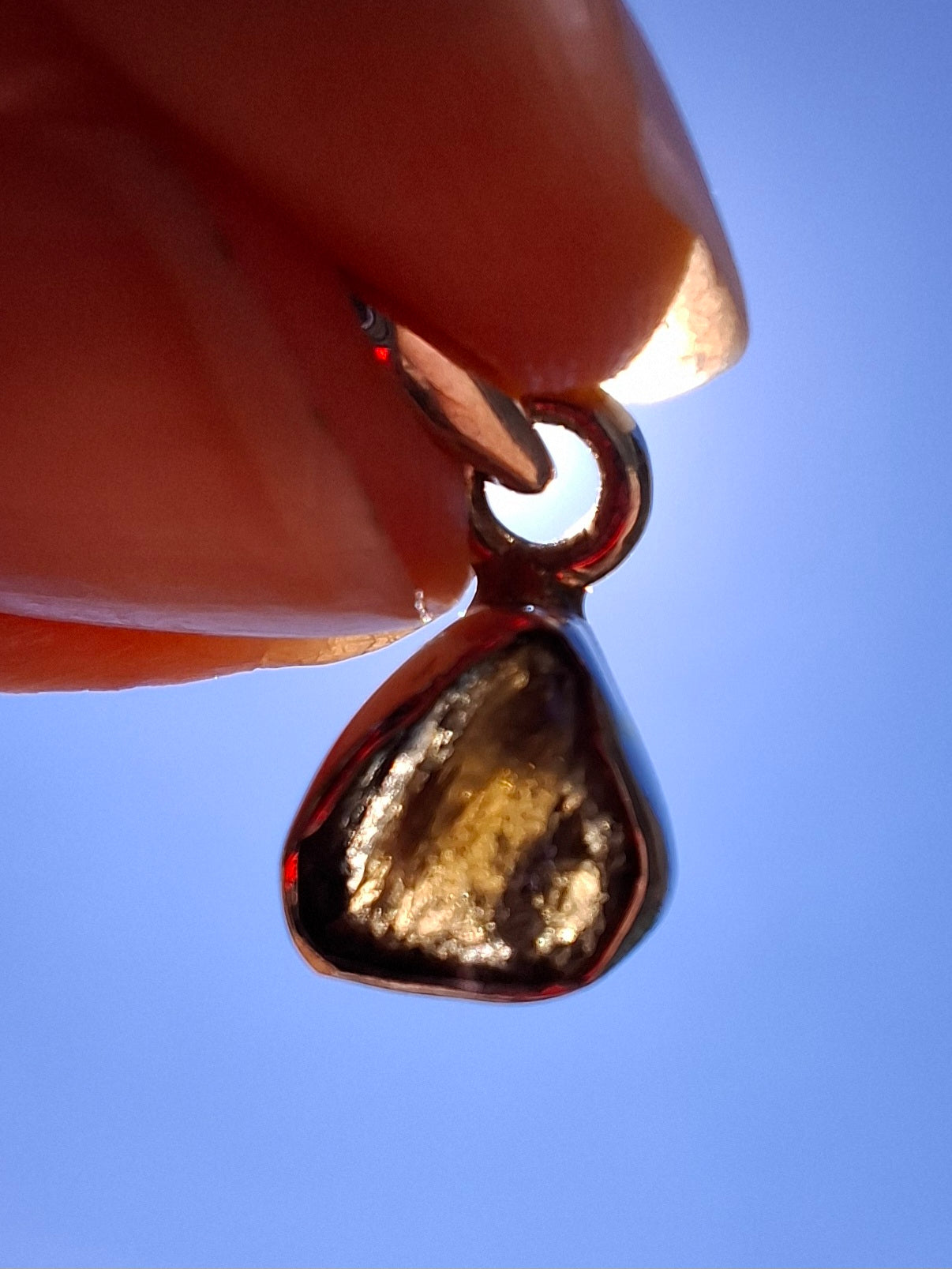 Moldavite Pendant, 925 Silver, Tektite (Ref: P57)