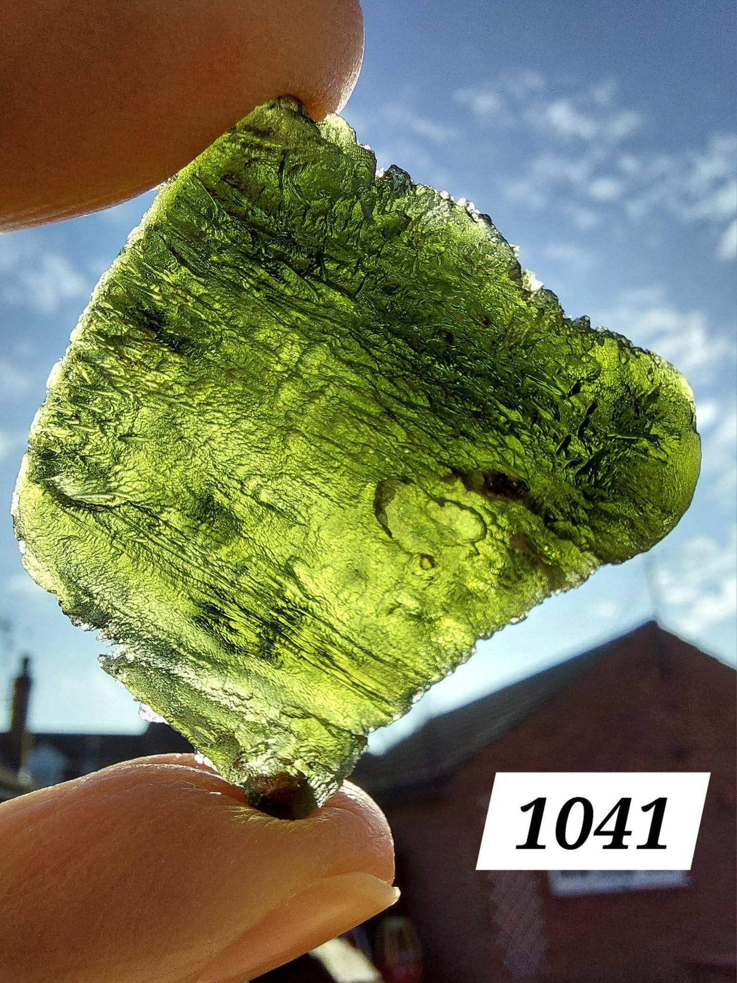 Moldavite Piece, NOVA HOSPODA, 18.15g, Tektite (Ref: 1041)