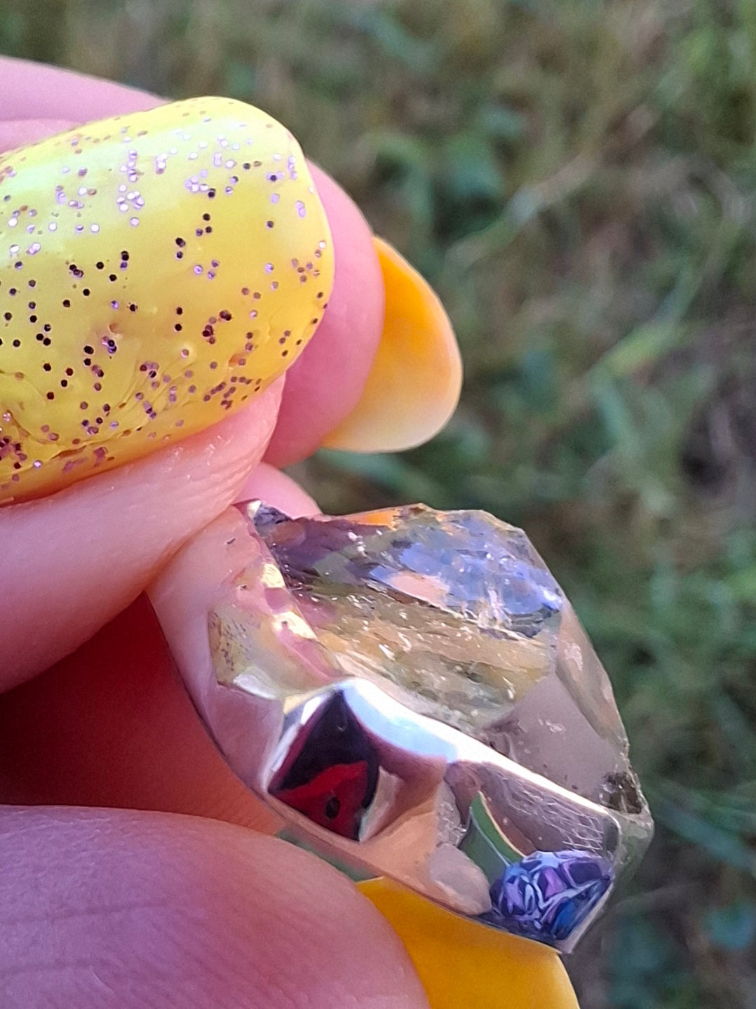 Libyan Desert Glass Pendant, 925 Silver, Tektite (Ref: LP101)