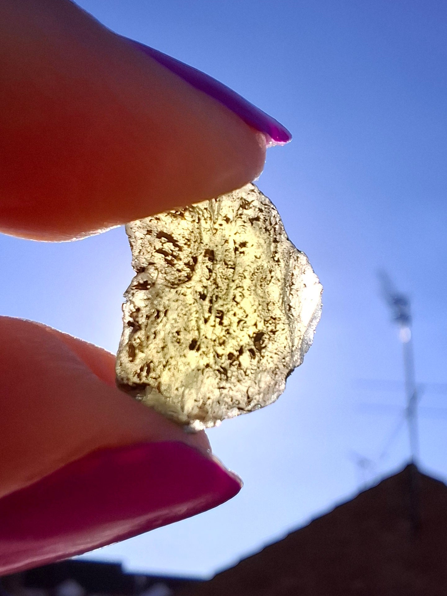 Moldavite Piece, 1.16g, Tektite (Ref: 1461)