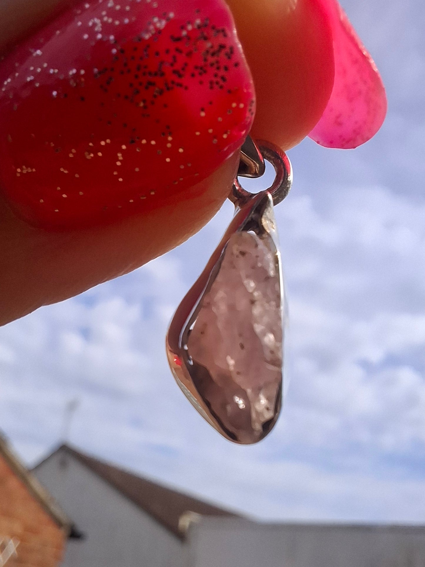 Pink Tourmaline Pendant, 925 Silver, Crystal (Ref: PT80)
