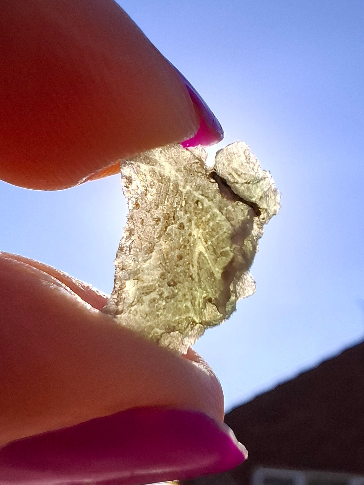 Moldavite Piece, 0.78g, Tektite (Ref: 1451)