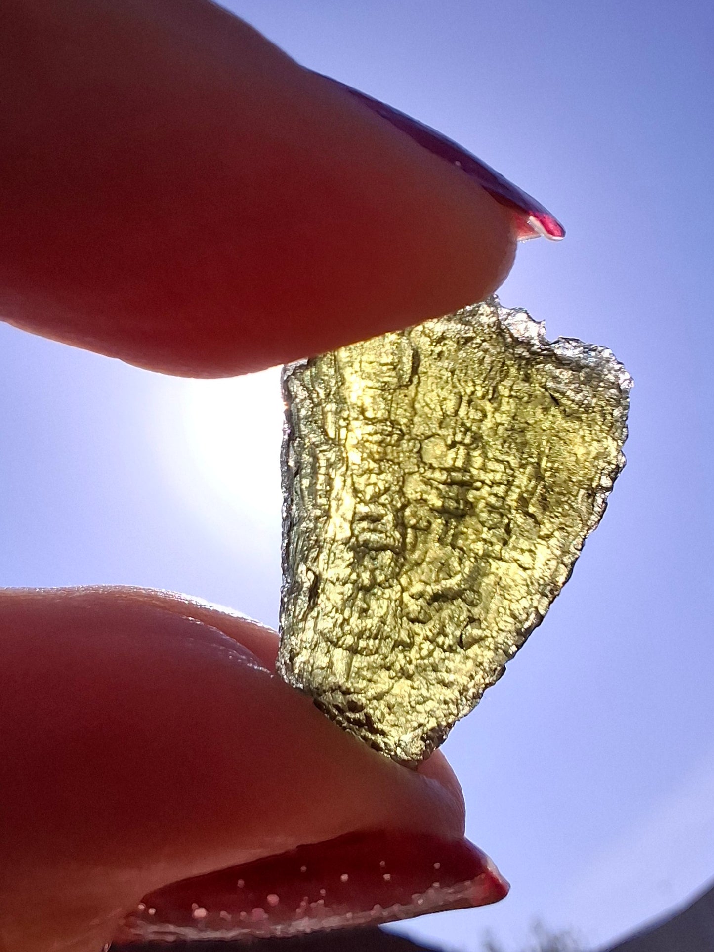 Moldavite Piece, 2.38g, Tektite (Ref: 1466)