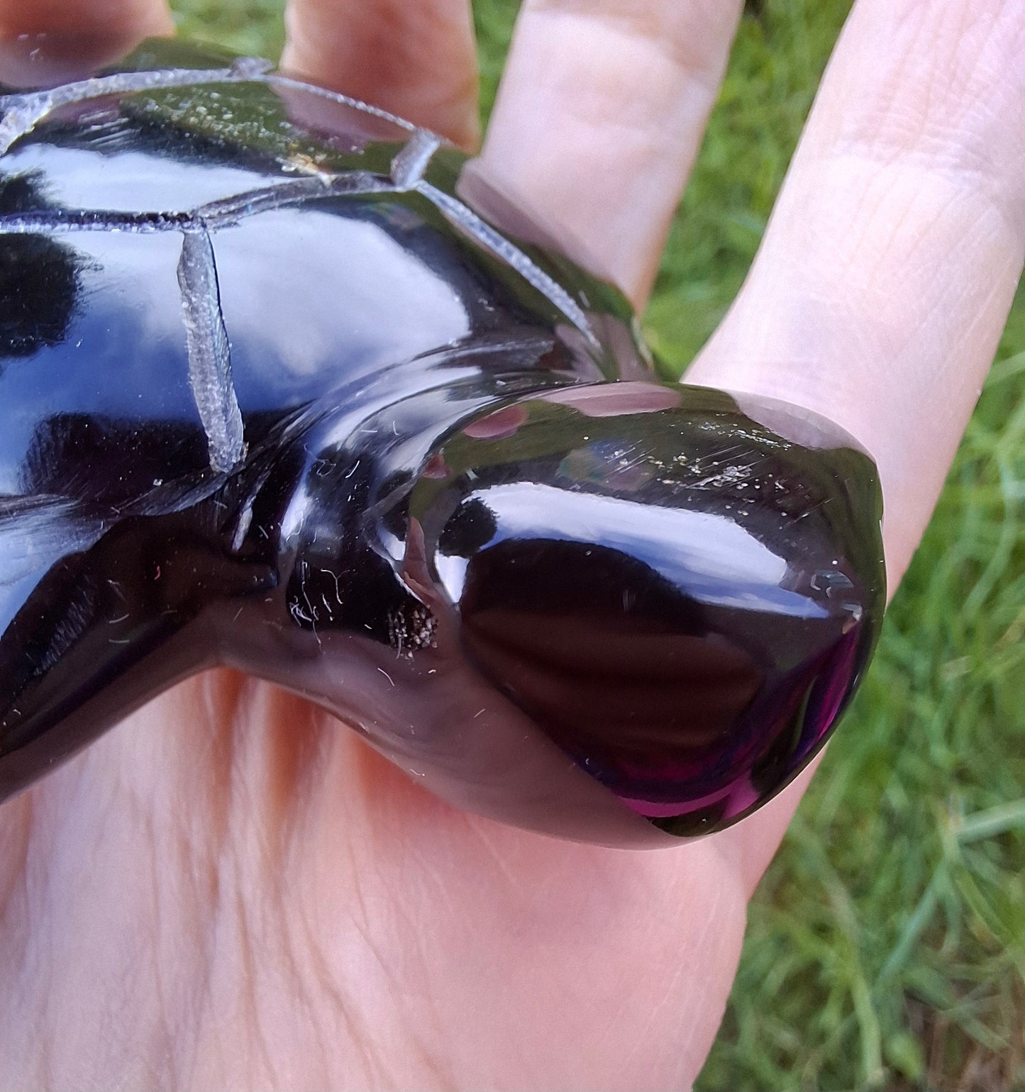 Red Amber Turtle, 47.85g, Carving, Fossil (Ref: TT4)
