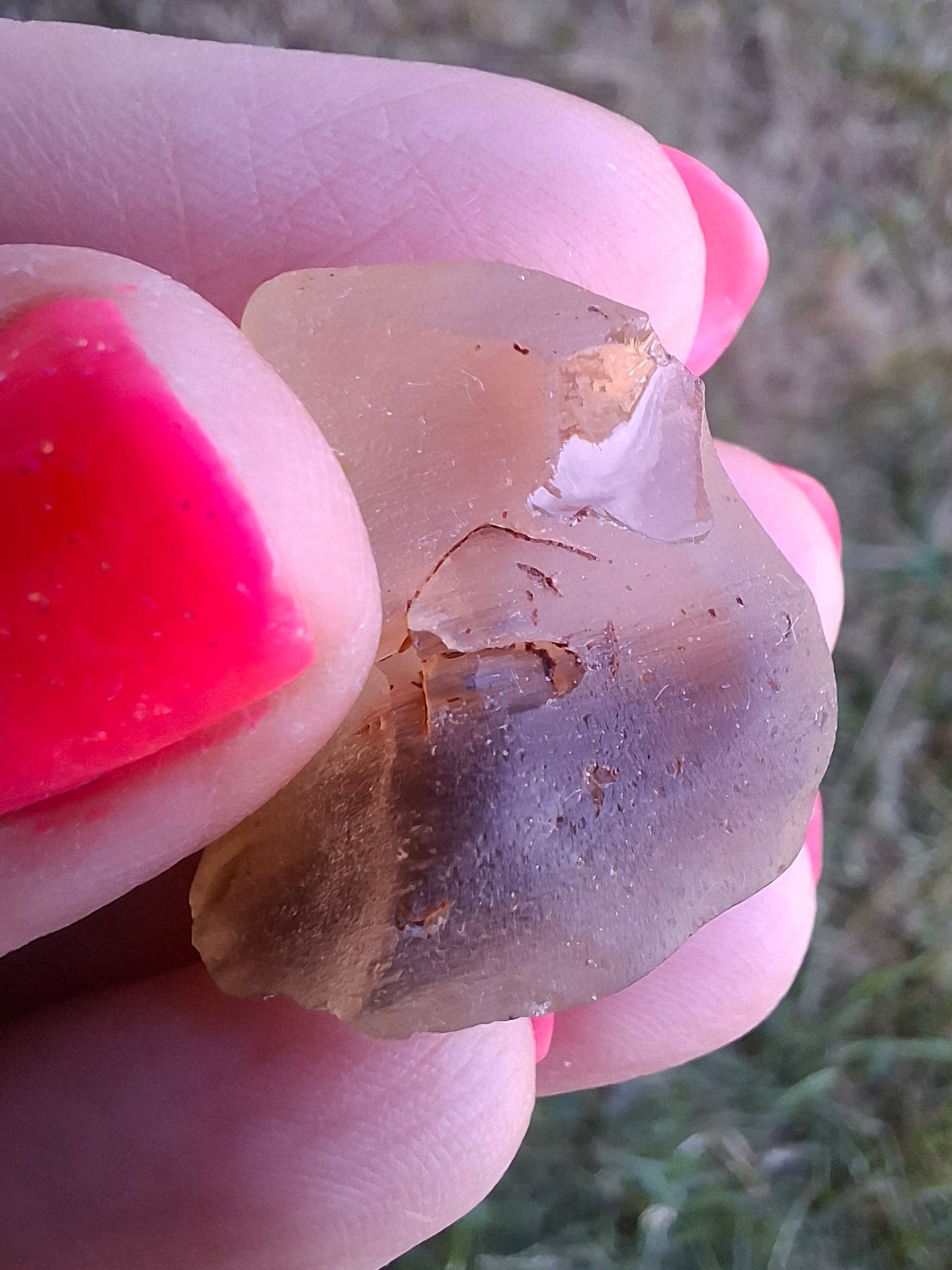 Libyan Desert Glass (darker) Piece, 7.00g, Tektite (Ref: L1373)