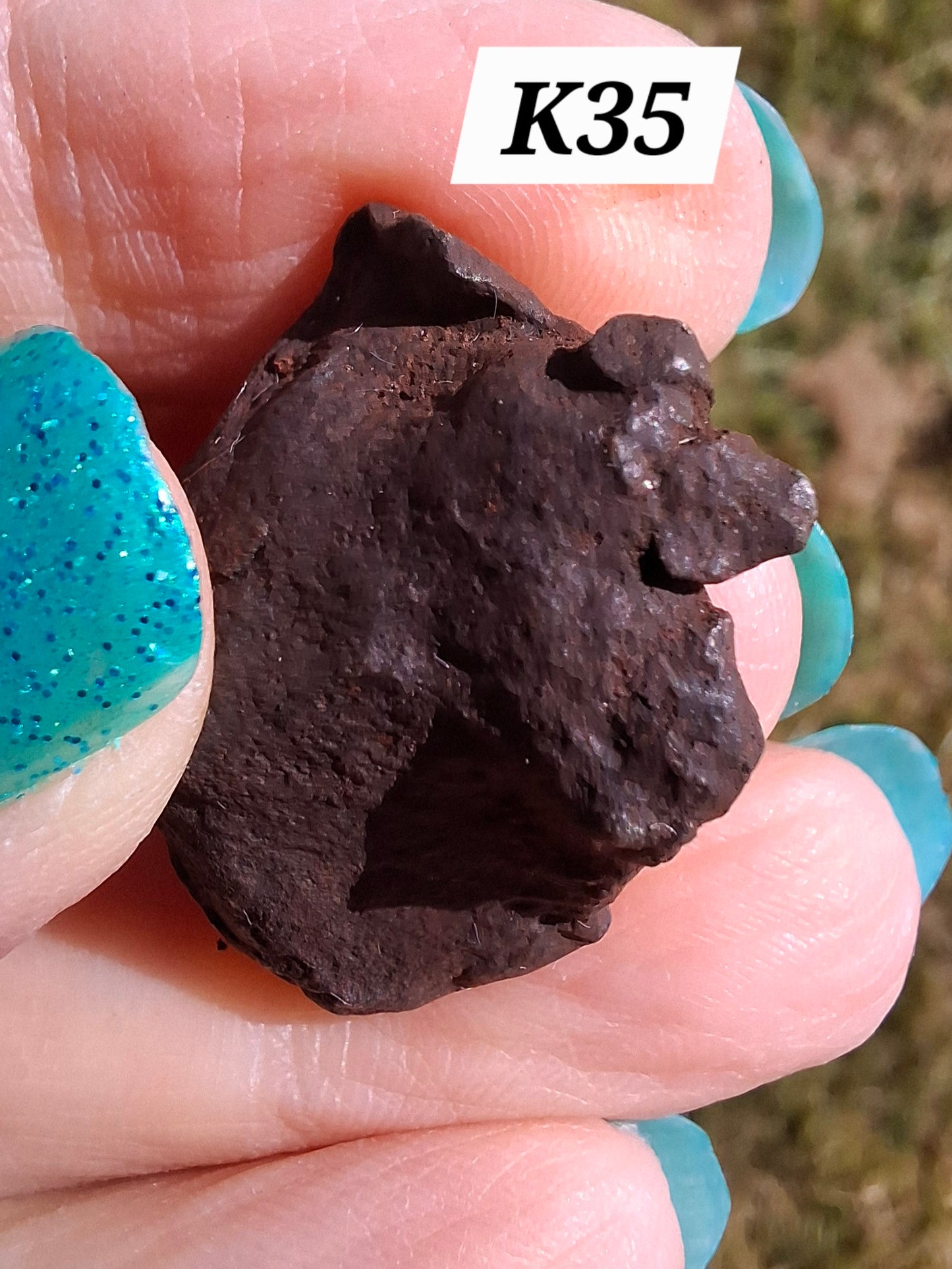 Gebel Kamil Iron Meteorite, 21.40g (Ref: K35)