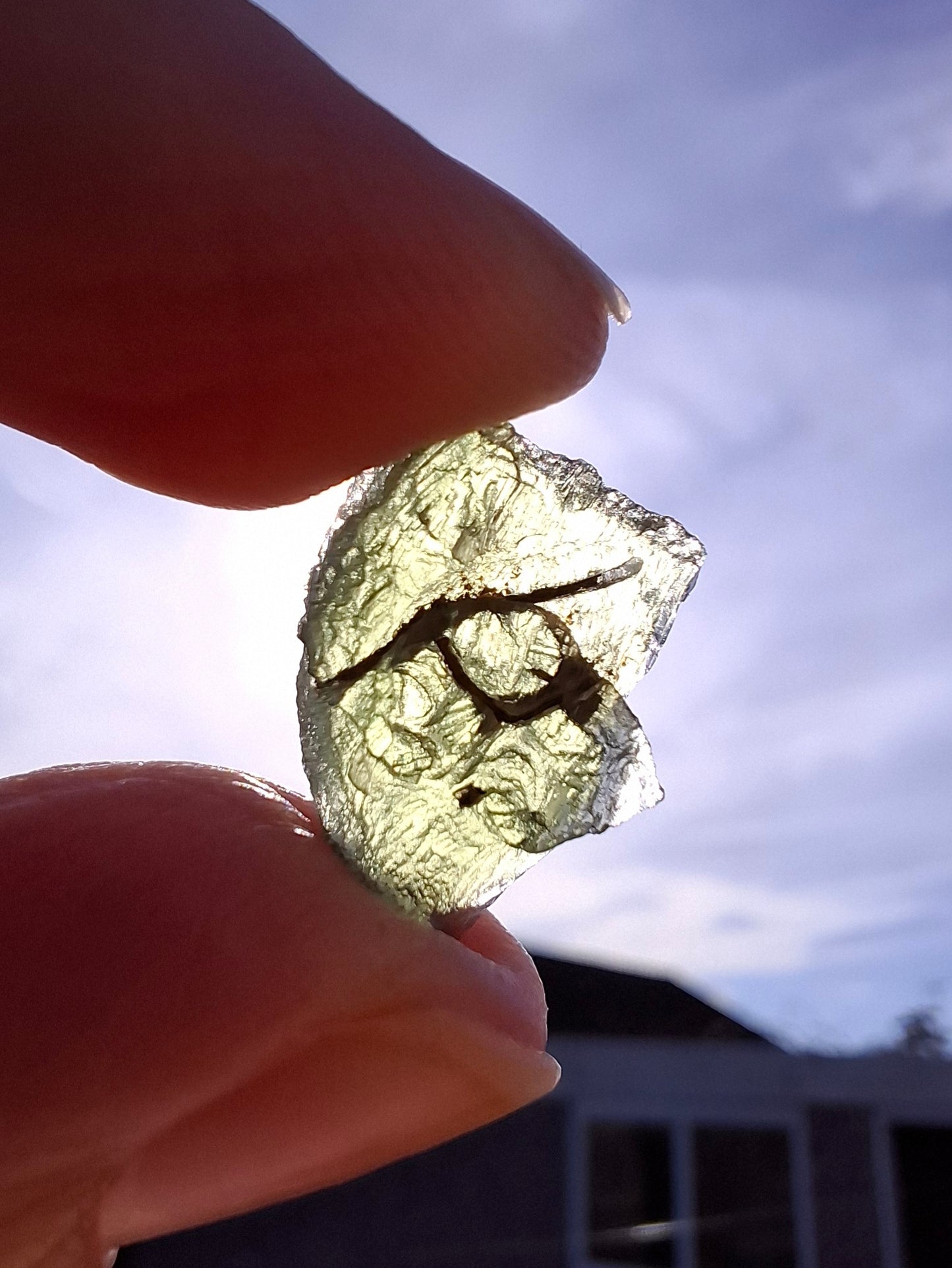 Moldavite Piece, 1.13g, Tektite (Ref: 1335)