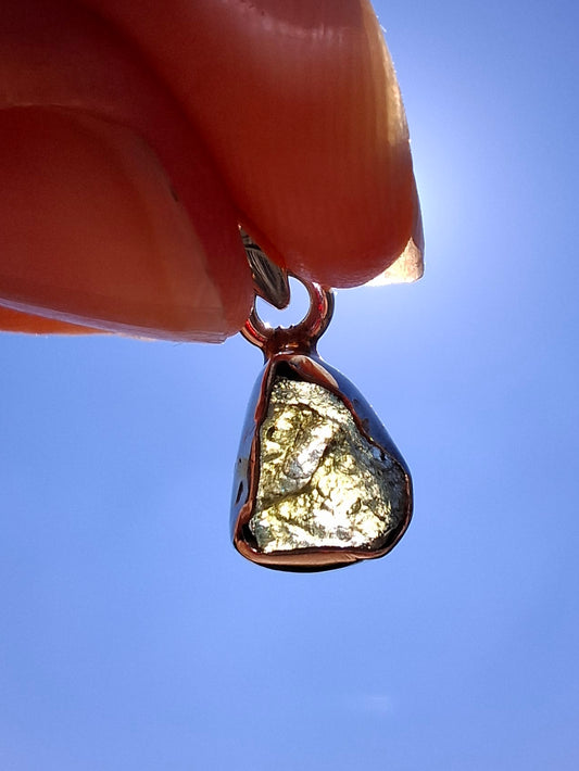 Moldavite Pendant, 925 Silver, Tektite (Ref: P37)