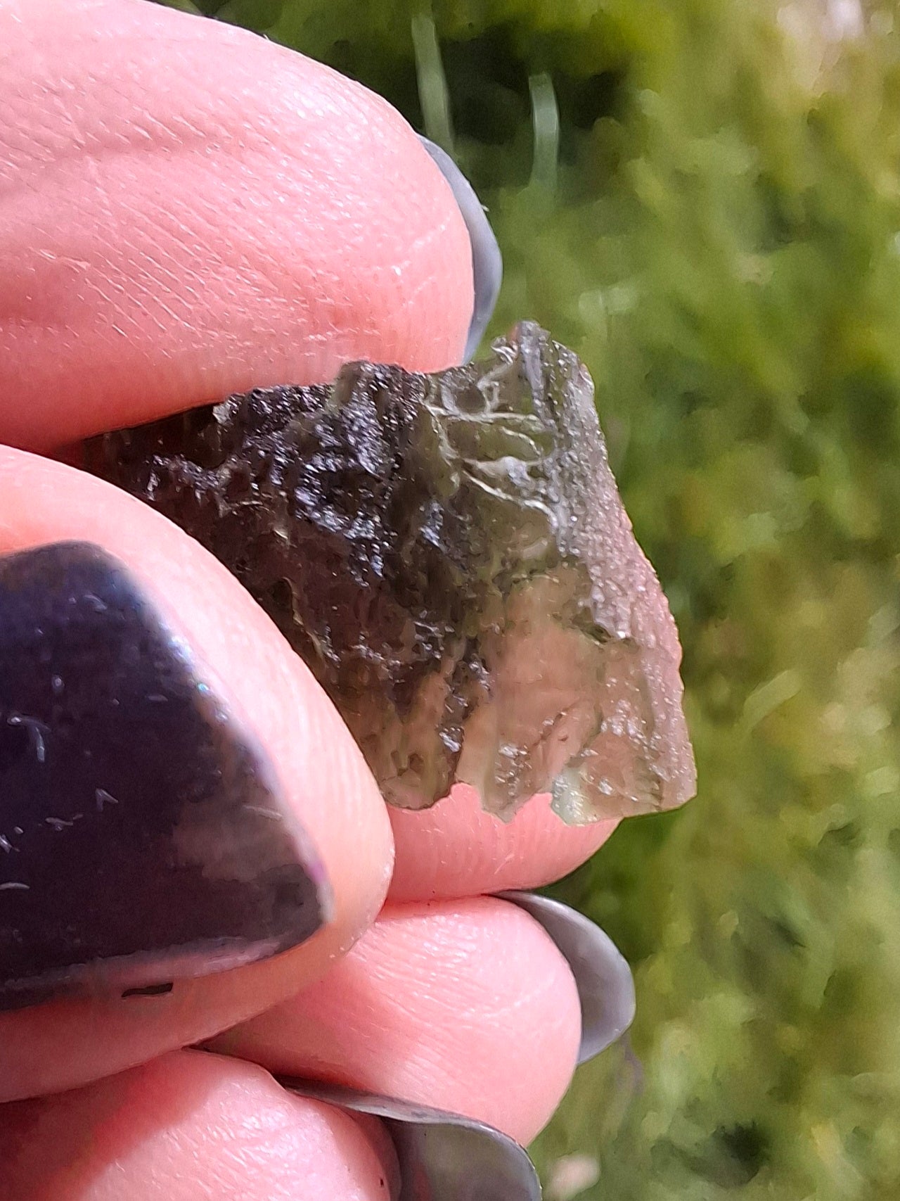 Moldavite Piece, 1.65g, Tektite (Ref: 1387)
