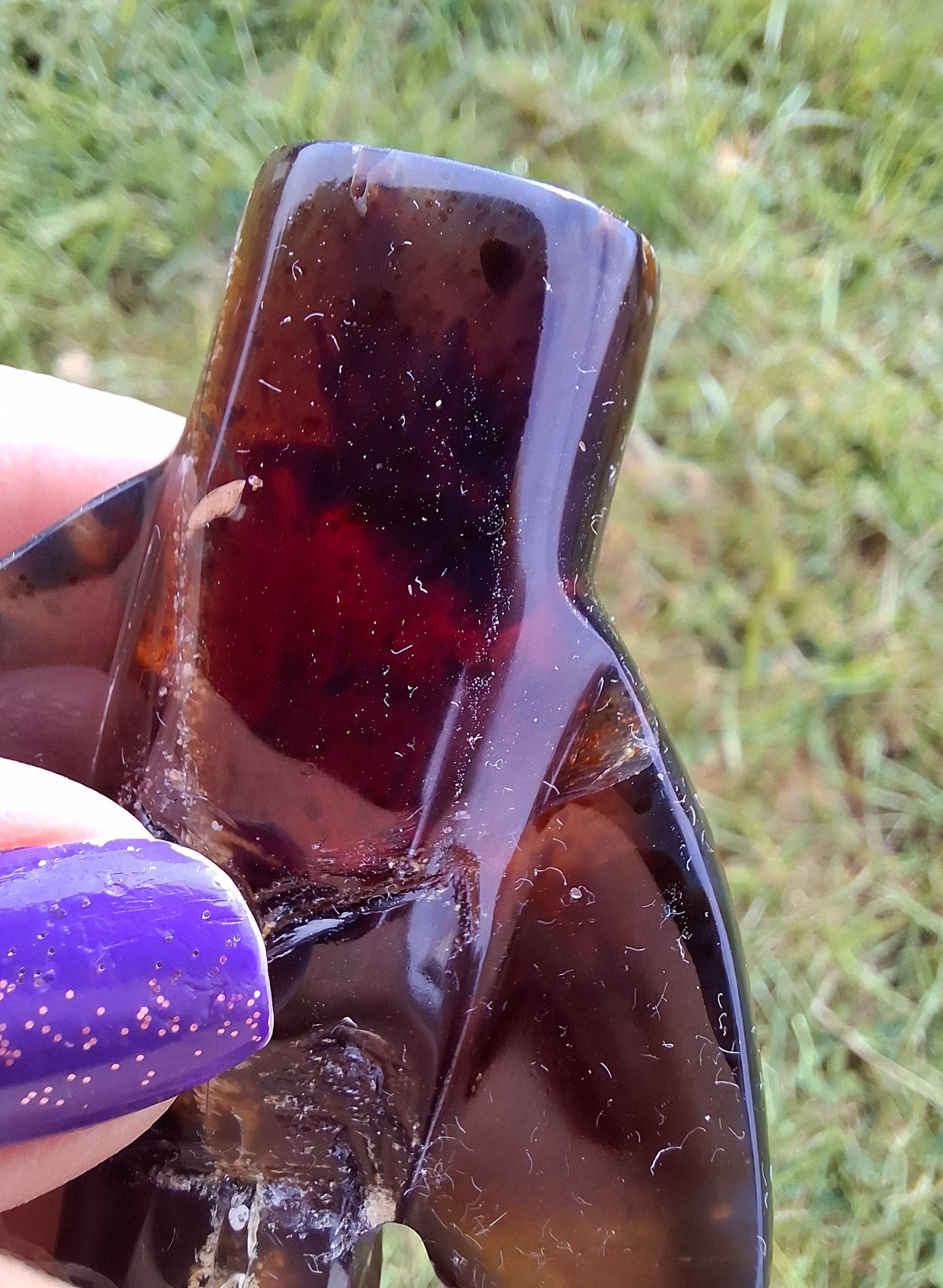 Red Amber Angel, 22.65, Carving, Fossil (Ref: AA3)