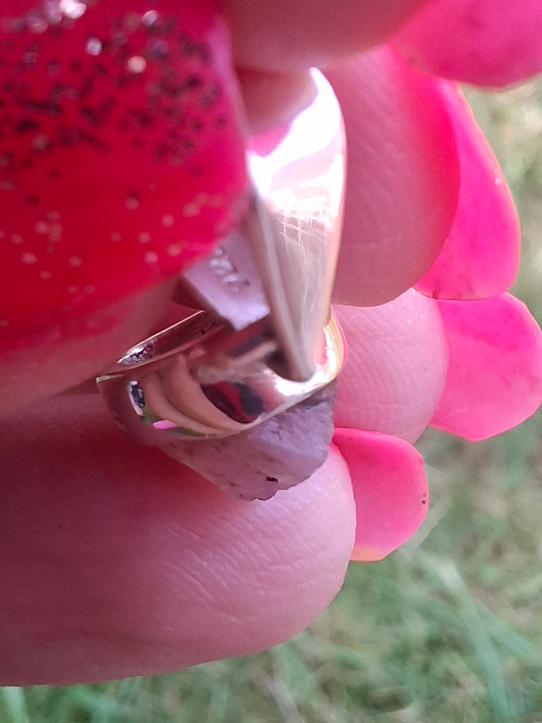 Pink Tourmaline Pendant, 925 Silver, Crystal (Ref: PT90)