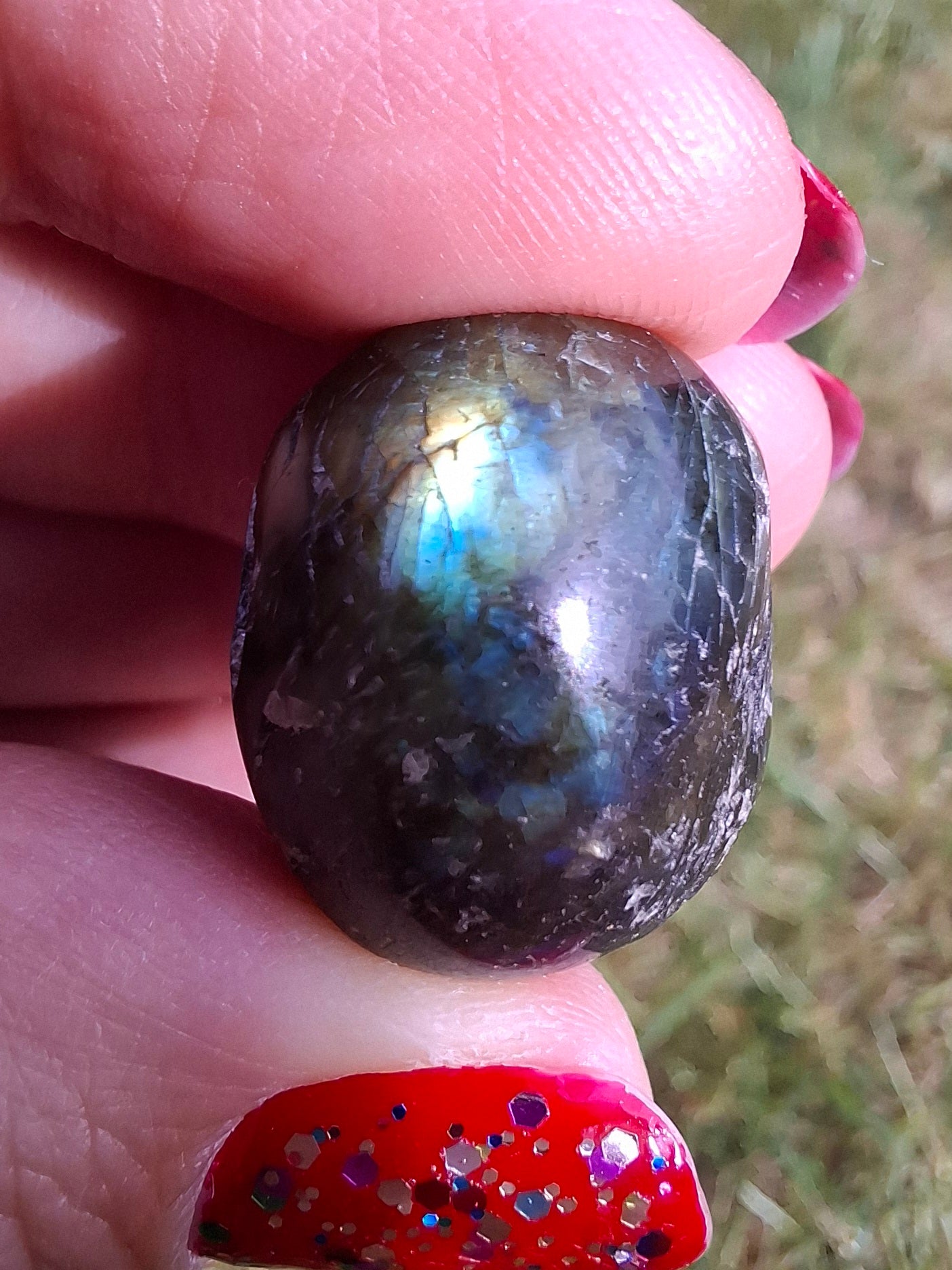 Labradorite, Tumble Stone, Crystal (Ref: T206)