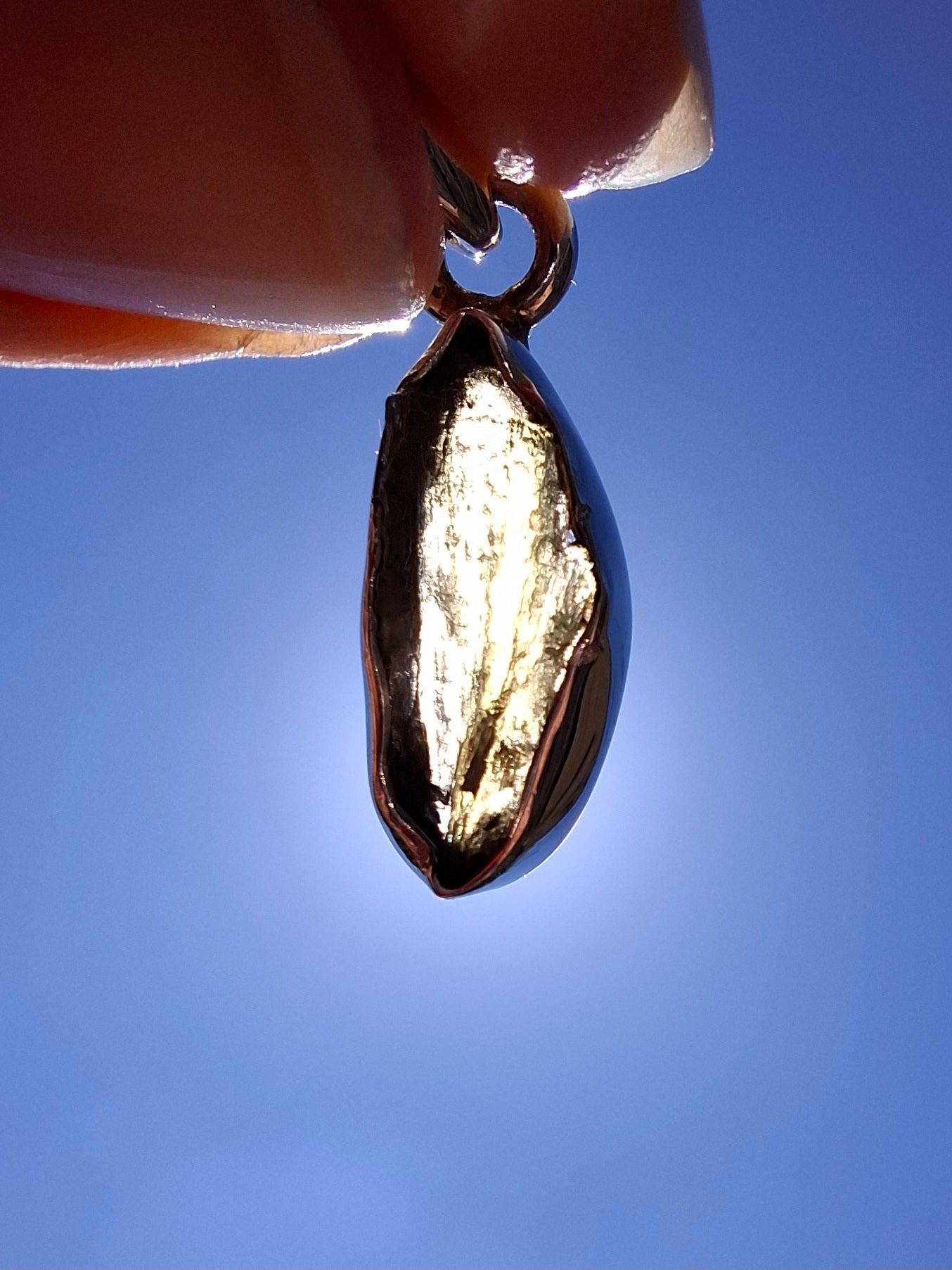 Moldavite Pendant, 925 Silver, Tektite (Ref: P43)