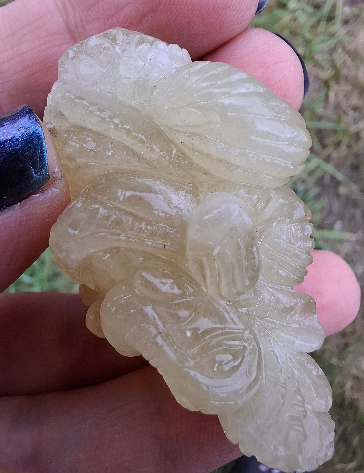 Libyan Desert Glass GANESHA craving, 31.21g, Tektite (Ref: Ganesha2)