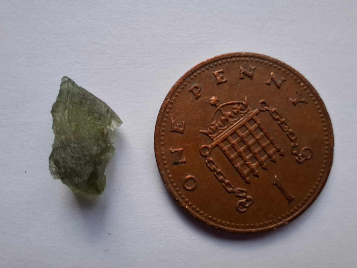 Moldavite small Piece, 0.39g, Tektite (Ref: 1431)