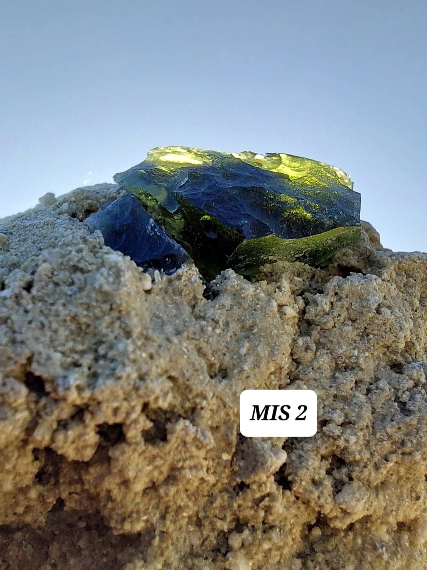 Moldavite In-Situ (in matrix), Besednice, Est 3.5-4g, Tektite (Ref: MIS2)