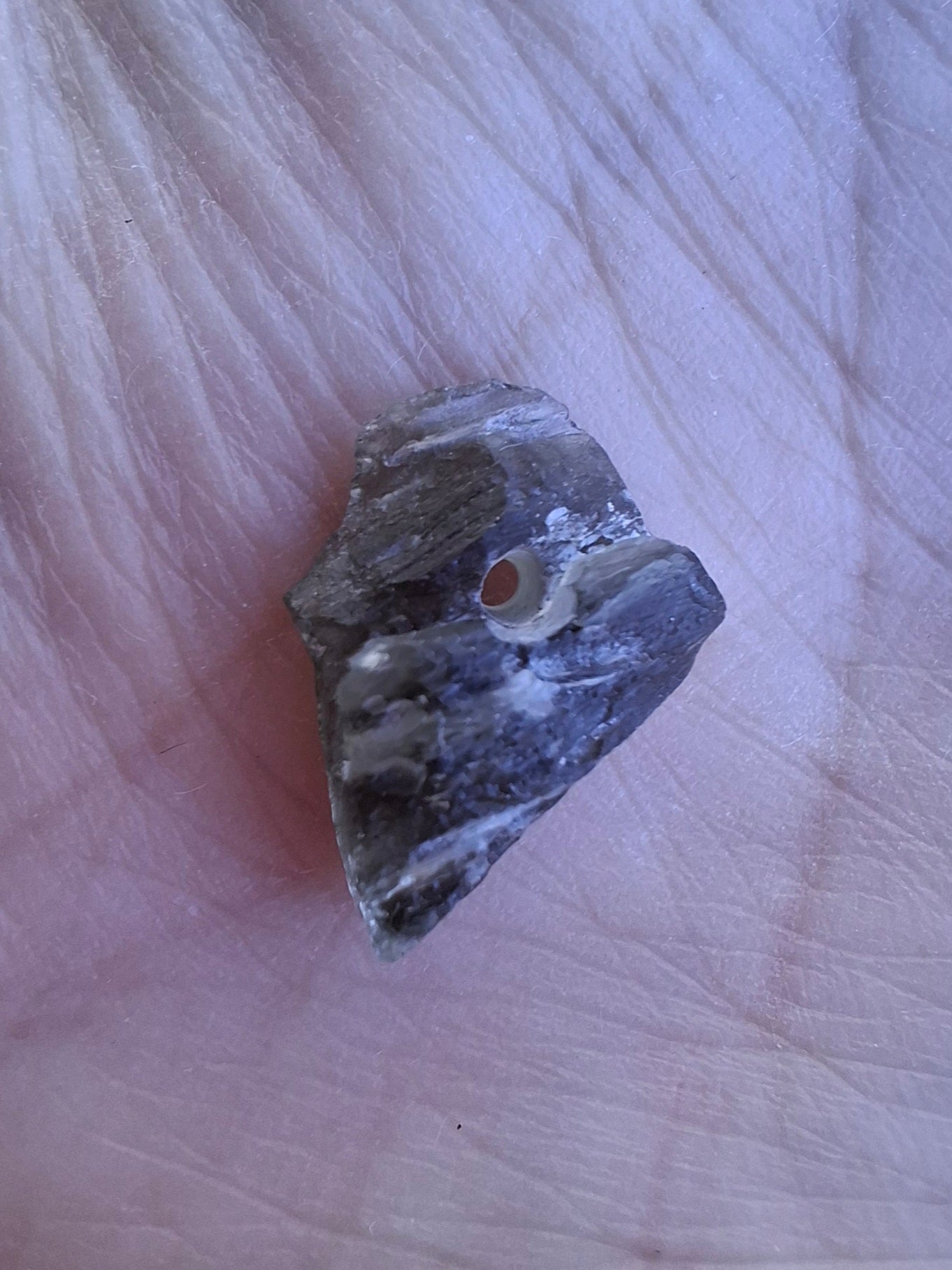 DRILLED, Moldavite Piece, 0.80g, Tektite (Ref: D24)