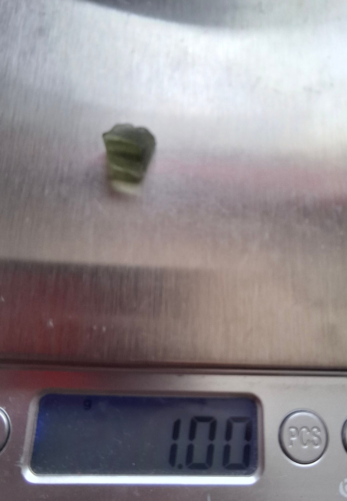 Moldavite Piece, 1.00g, Tektite (Ref: 1398)