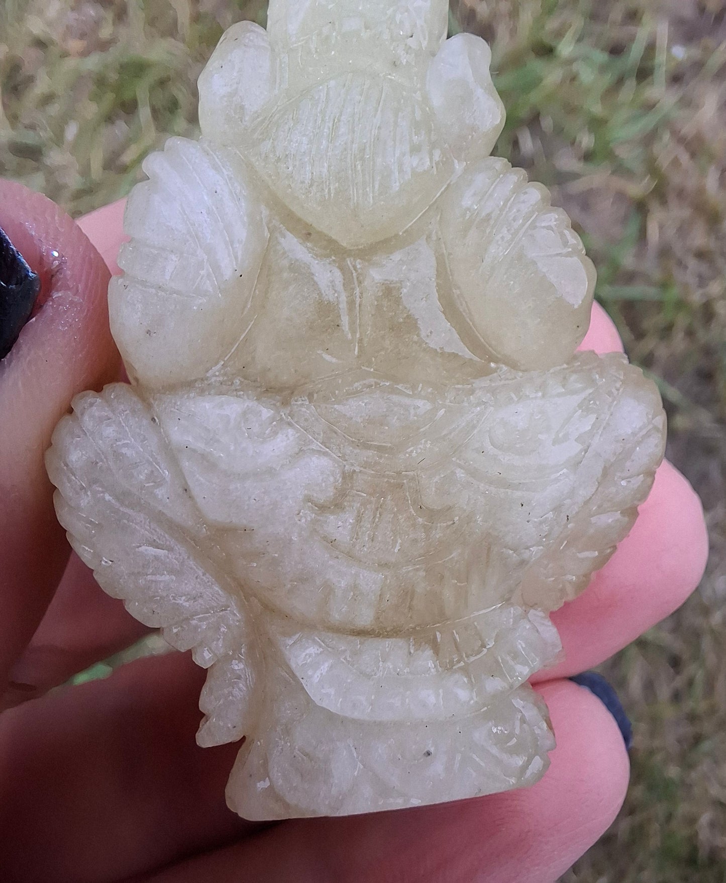 Libyan Desert Glass GANESHA craving, 31.21g, Tektite (Ref: Ganesha2)