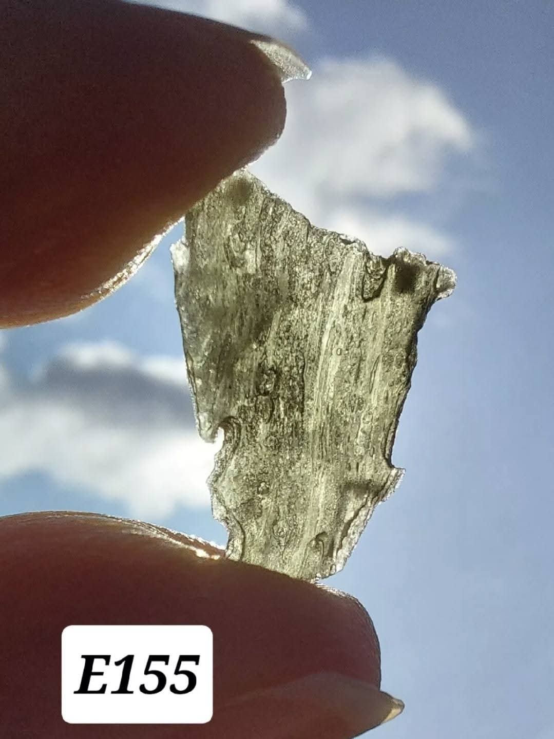 Moldavite Piece, 0.59g, Tektite (Ref: E155)