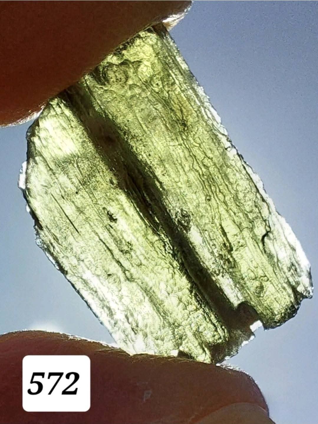 Moldavite Piece, 1.46g, Tektite (Ref: 572)
