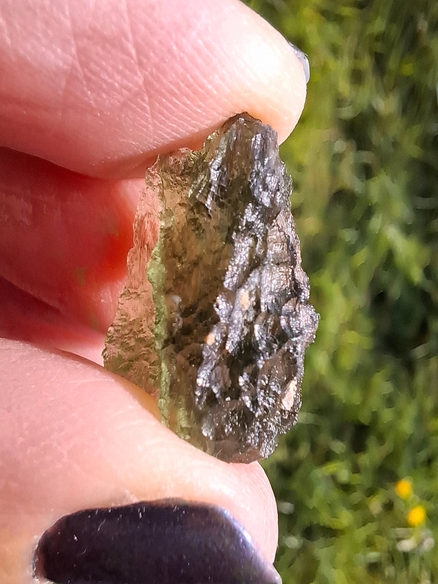 Moldavite Piece, NESMEN LES, 1.90g, Tektite (Ref: 848)
