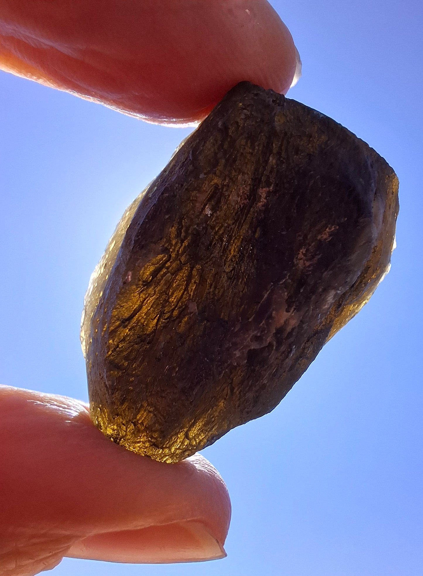Moldavite Piece, JAKULE, 18.55g, Tektite (Ref: 1172)