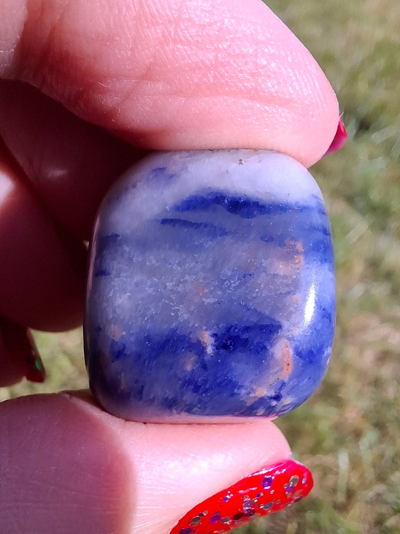 Sodalite, Tumble Stone, Crystal (Ref: T152)