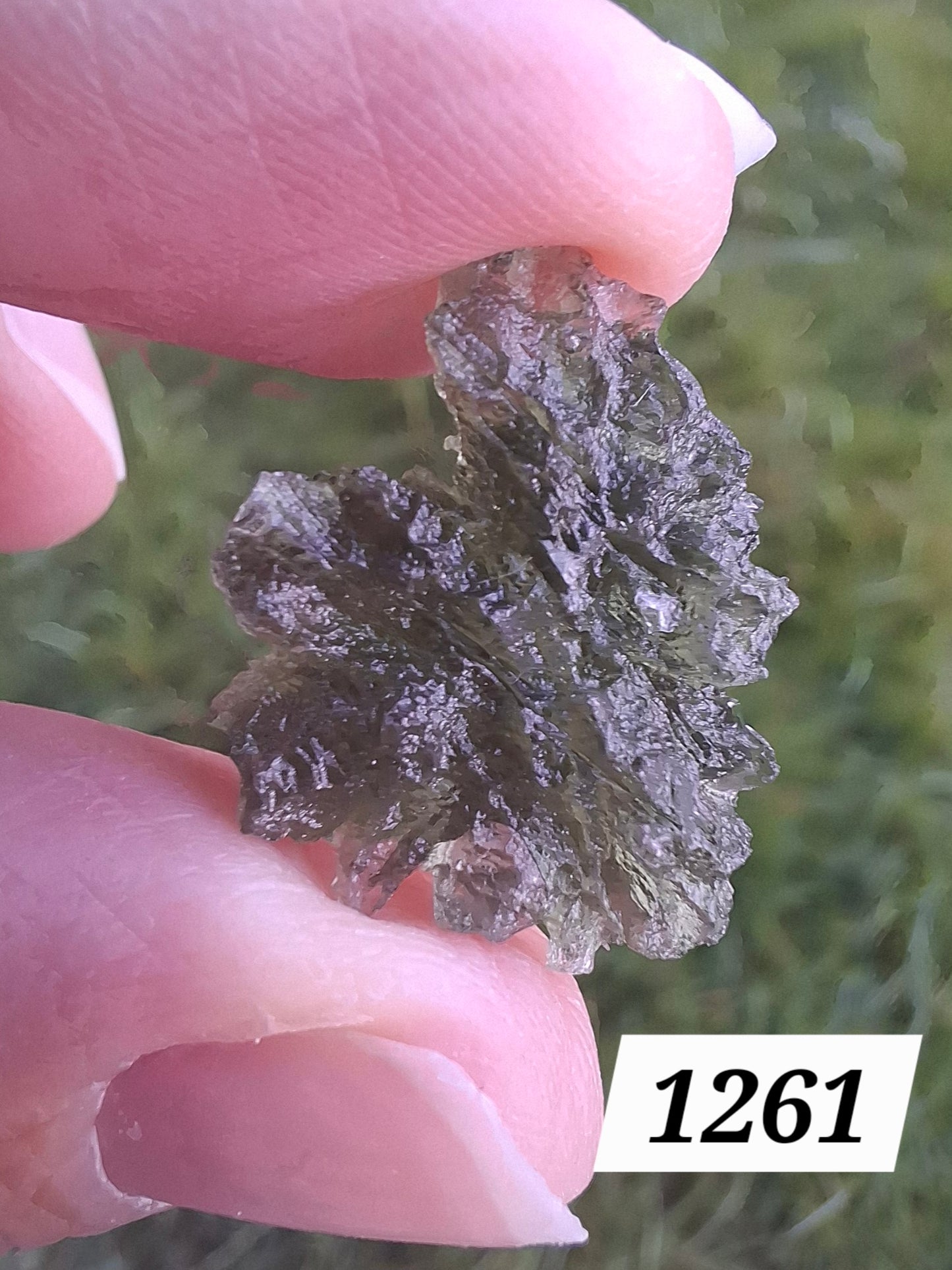 Moldavite Piece, JEZKOVNA BESEDNICE, 1.79g, Tektite (Ref: 1261)