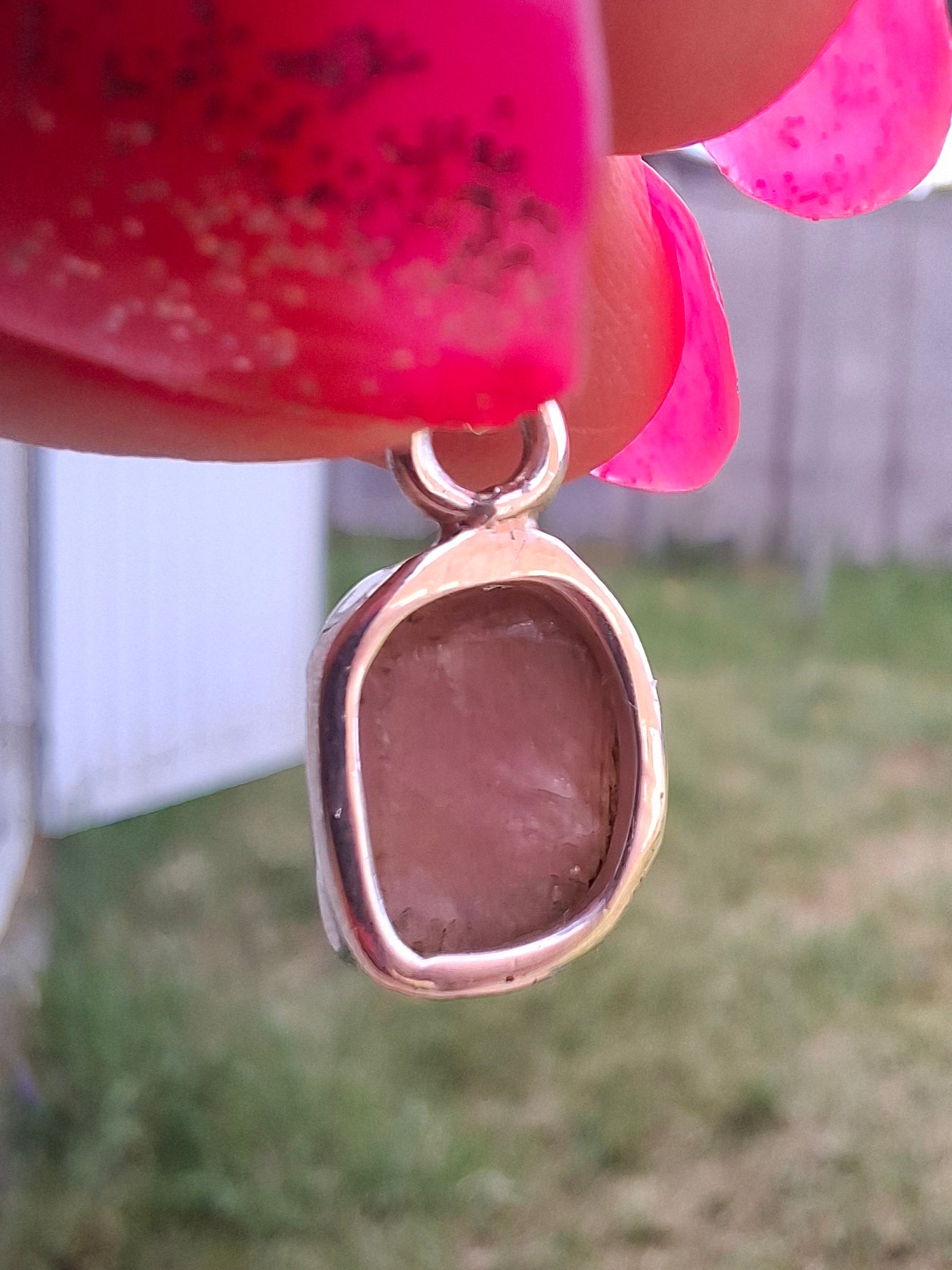 Pink Tourmaline Pendant, 925 Silver, Crystal (Ref: PT90)