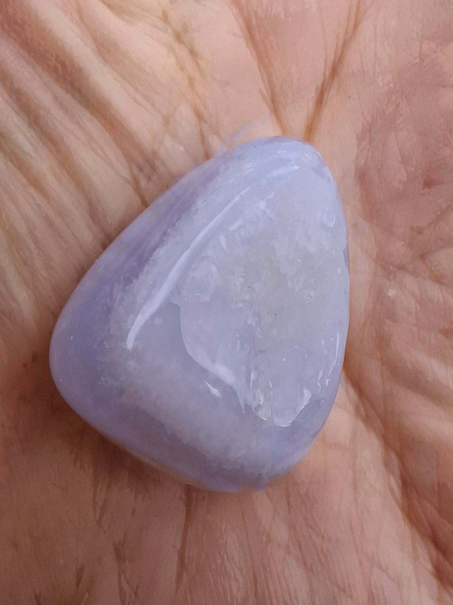 Blue Lace Agate, Tumble Stone, Crystal (Ref: T146)