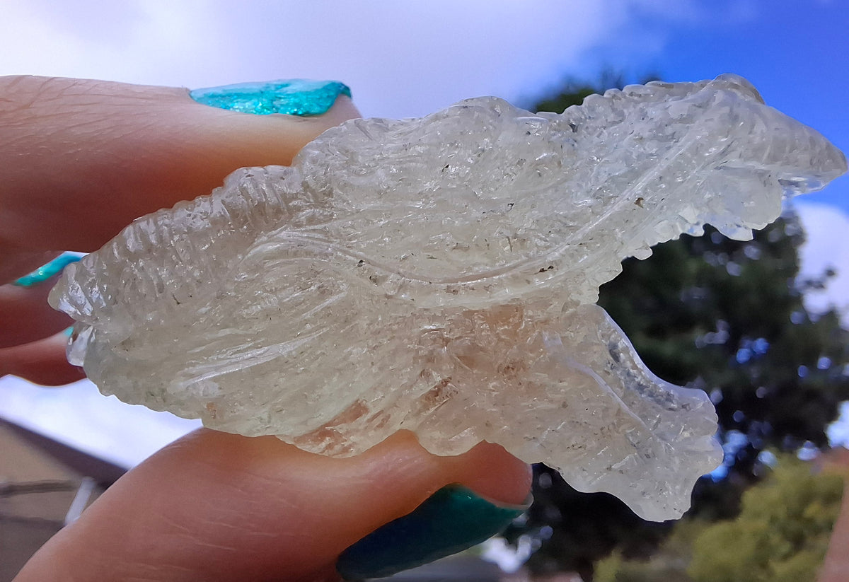 Libyan Desert Glass DRAGON HEAD carving, 22.42g, Tektite (Ref: Dragon 2)