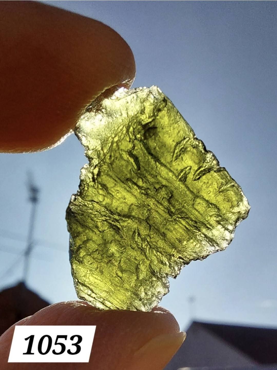 Moldavite Piece, CHLUM, 3.51g, Tektite (Ref: 1053)