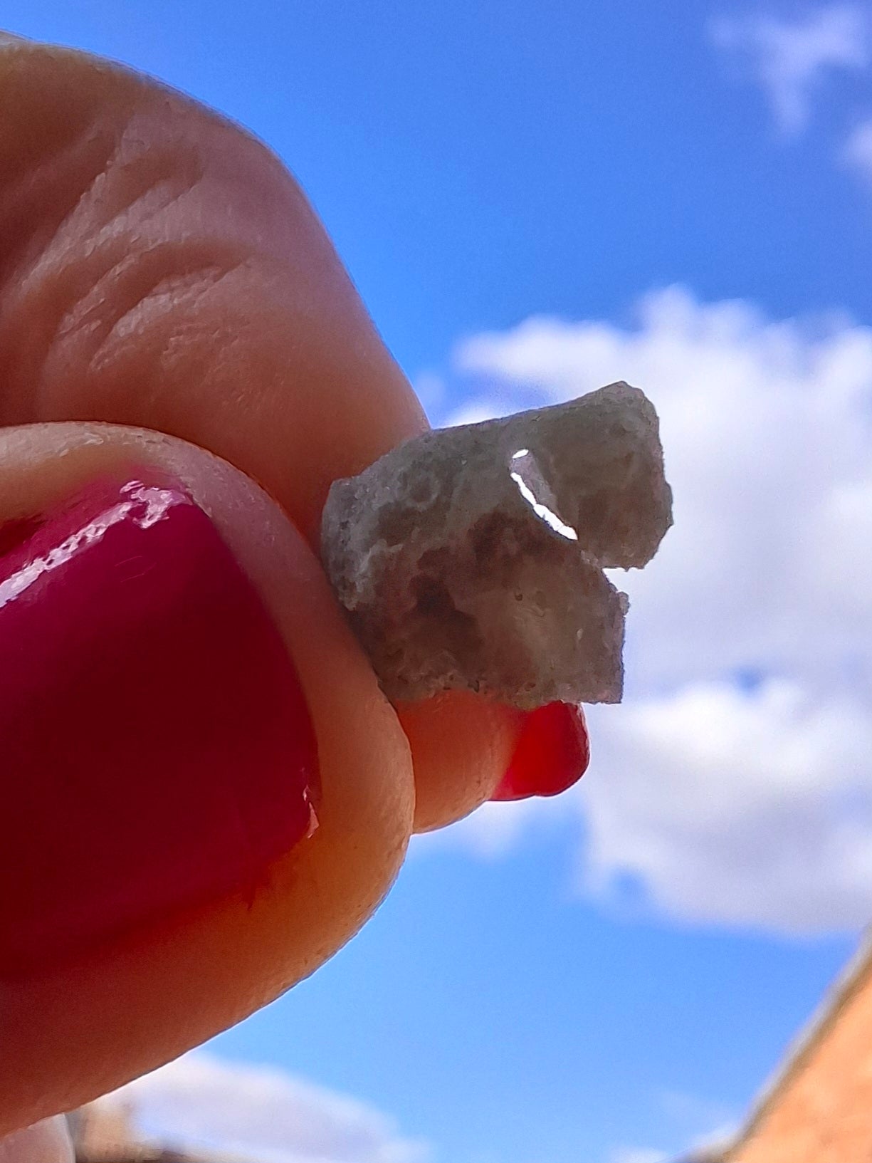 Moldavite Piece, SNOWFLAKE, FROSTED, BRUSNA, 0.31g, Tektite (Ref: 1500)