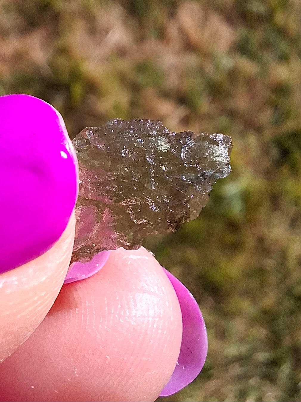 Moldavite Piece, 0.43g, Tektite (Ref: 1435)