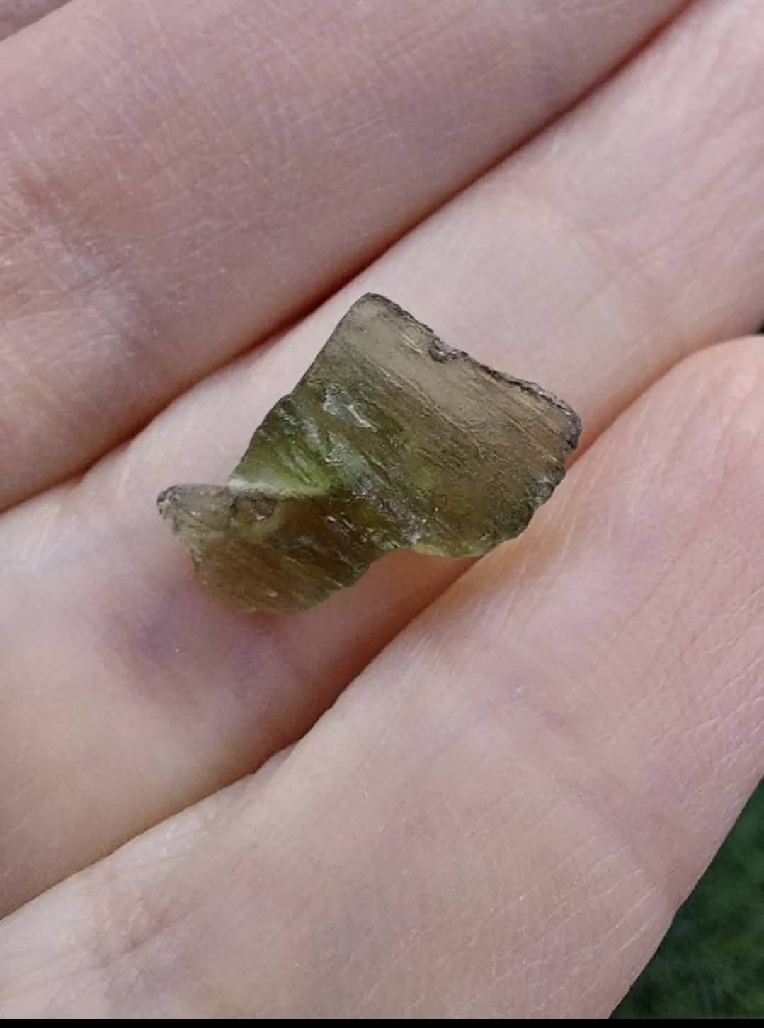 Moldavite Piece, 0.58g, Tektite (Ref: 941)