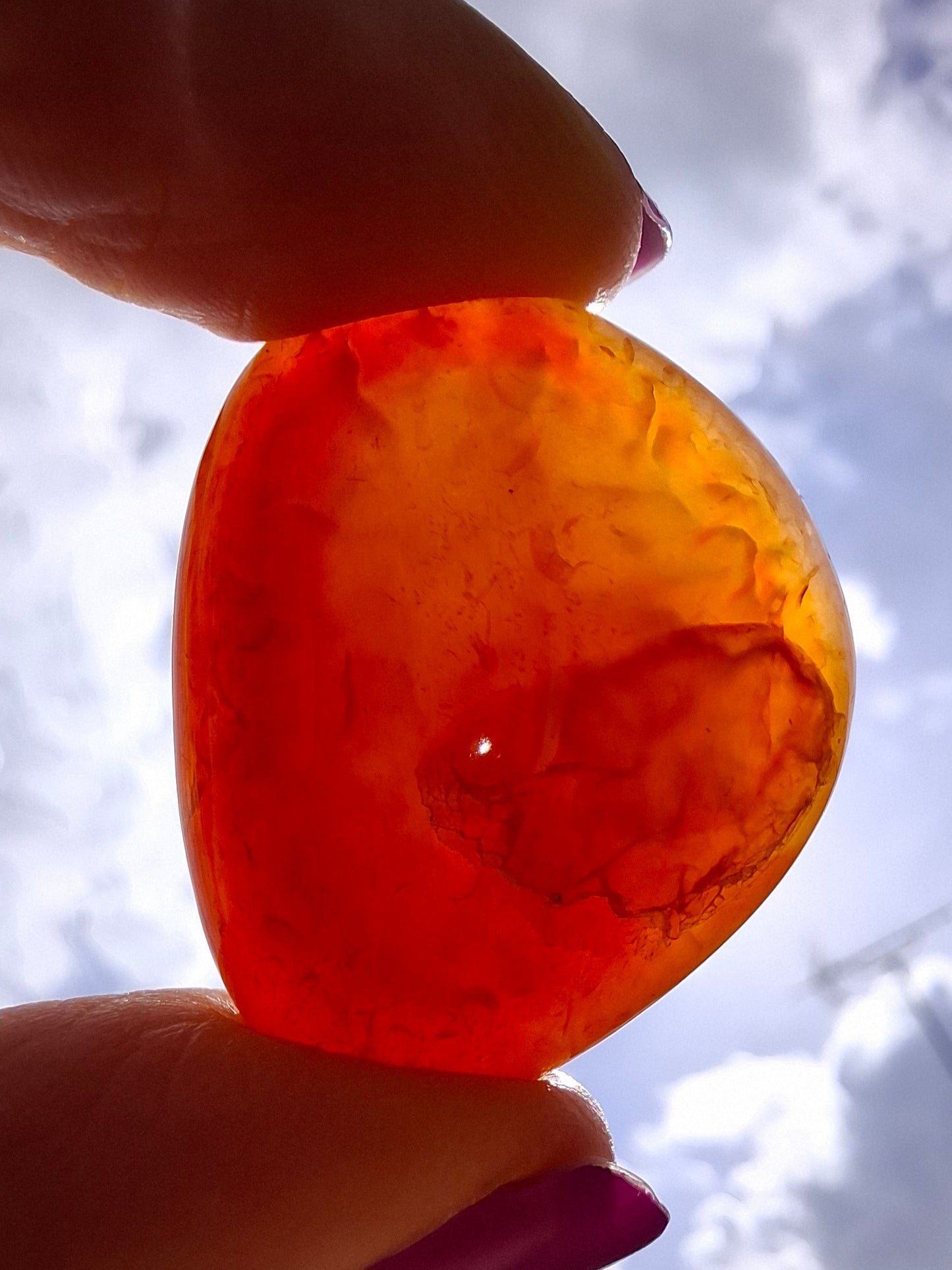 Carnelian, Tumble Stone, Crystal (Ref: T62)