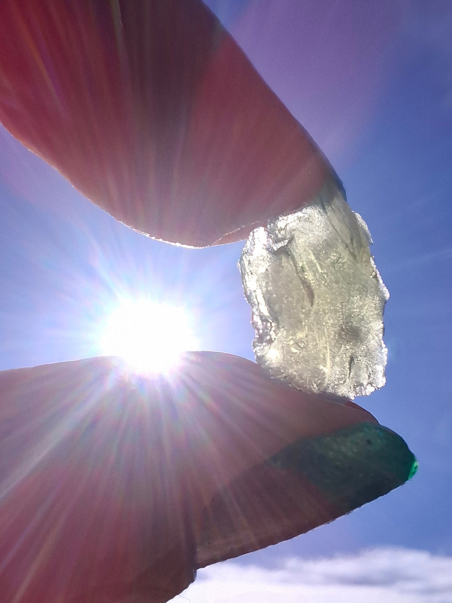 Moldavite Piece, 0.74g, Tektite (Ref: 1417)