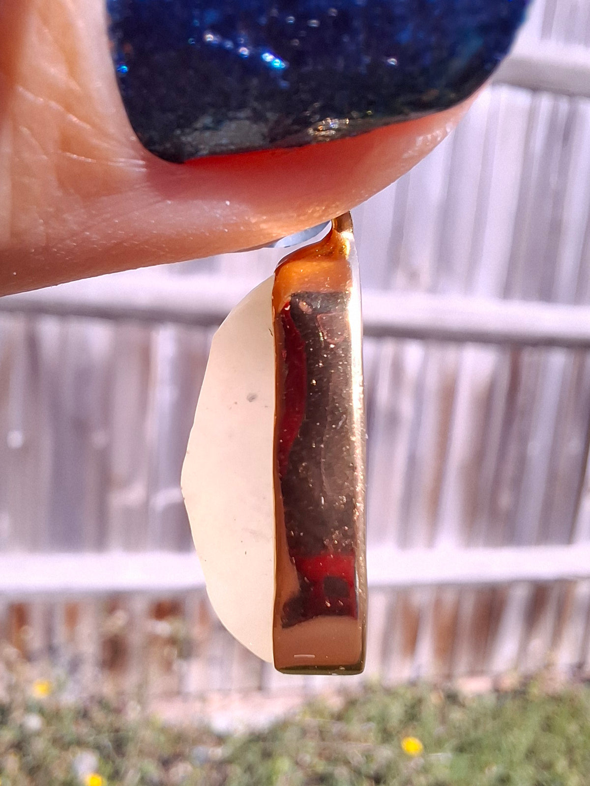 Libyan Desert Glass Pendant, 14K GOLD Plated, Tektite (Ref: LP117)