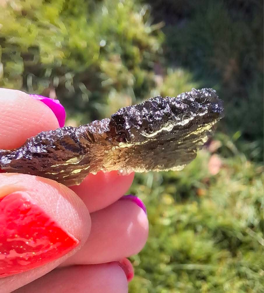 Moldavite Piece, PARYZ, 3.65g, Tektite (Ref: 1299)