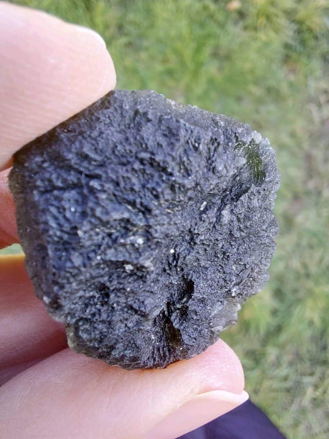 Moldavite Piece, CHLUM, 12.82g, Tektite (Ref: 1046)