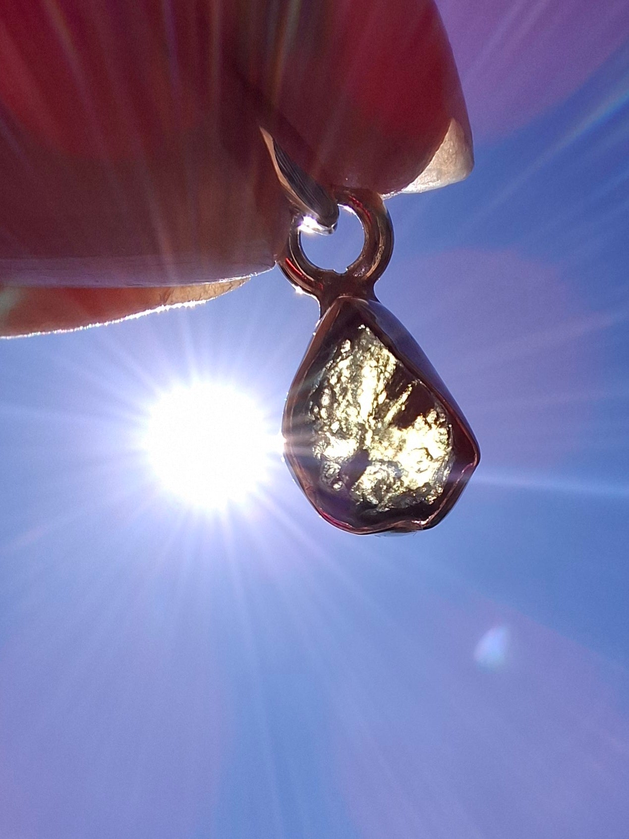 Moldavite Pendant, 925 Silver, Tektite (Ref: P62)