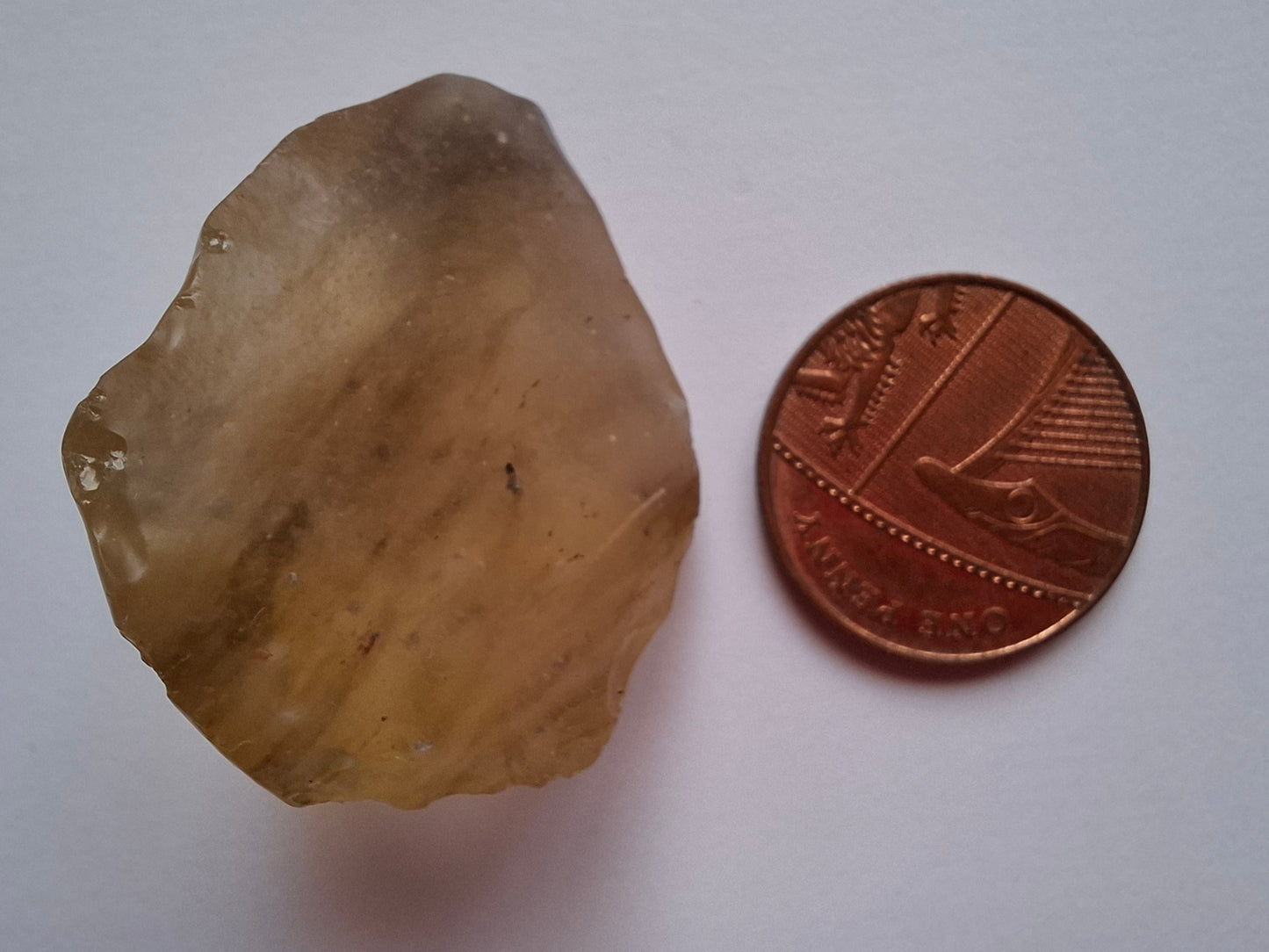 Libyan Desert Glass (darker) Piece, 12.00g, Tektite (Ref: L1377)