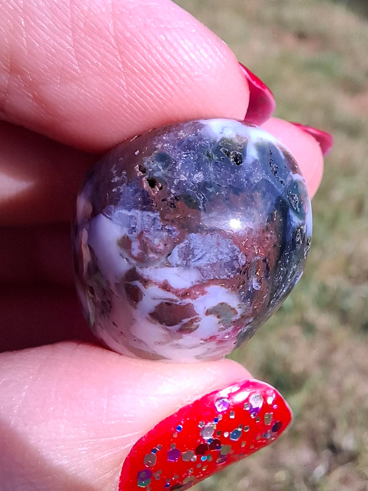 Ocean Jasper, Tumble Stone, Crystal (Ref: T198)