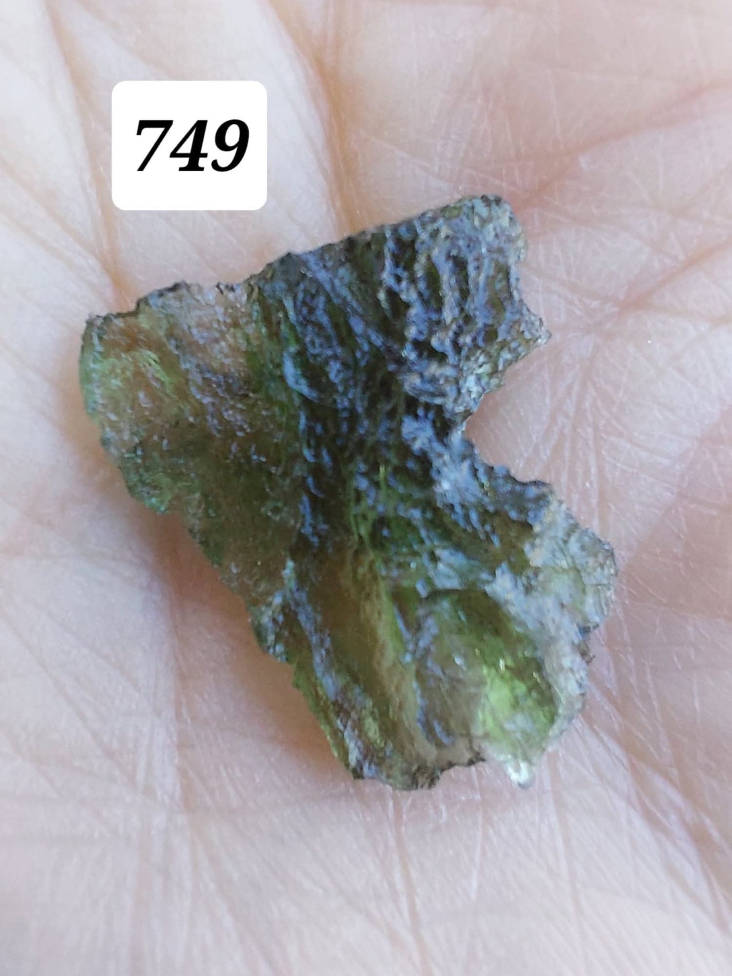 Moldavite Piece, BESEDNICE SKOLA, 1.55g, Tektite (Ref: 749)